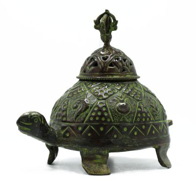 Smilkalų laikiklis vėžlys - Tibeto žalvarinis verdigris