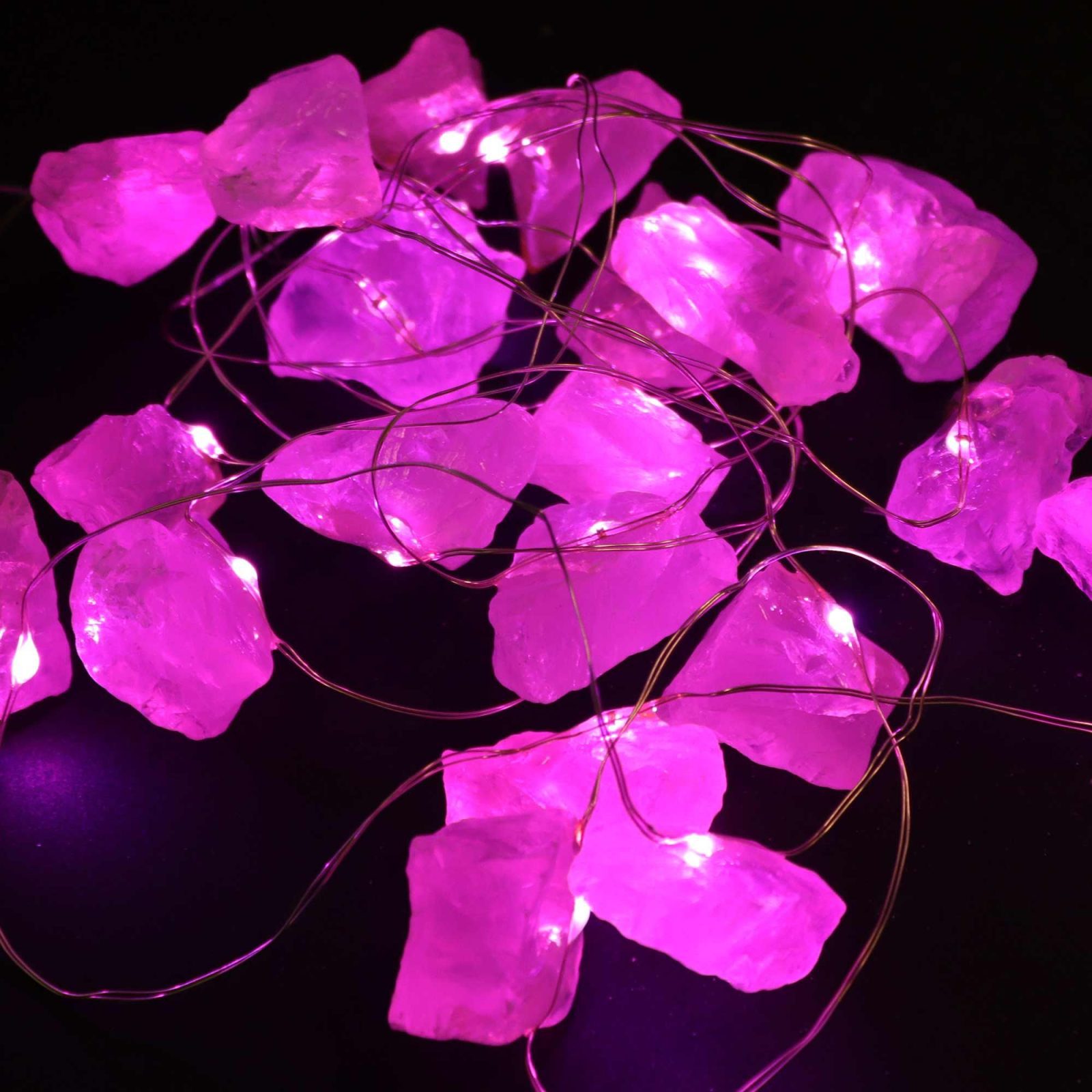 Natūralių akmenų šviečianti girlianda Gemstone Enchantment Lights – rožinis kvarcas Natūralių akmenų šviečianti girlianda Gemstone Enchantment Lights – rožinis kvarcas - Paveikslėlis 8