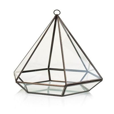 Stiklinis terariumas deimato forma 22 x 22 x 17 cm