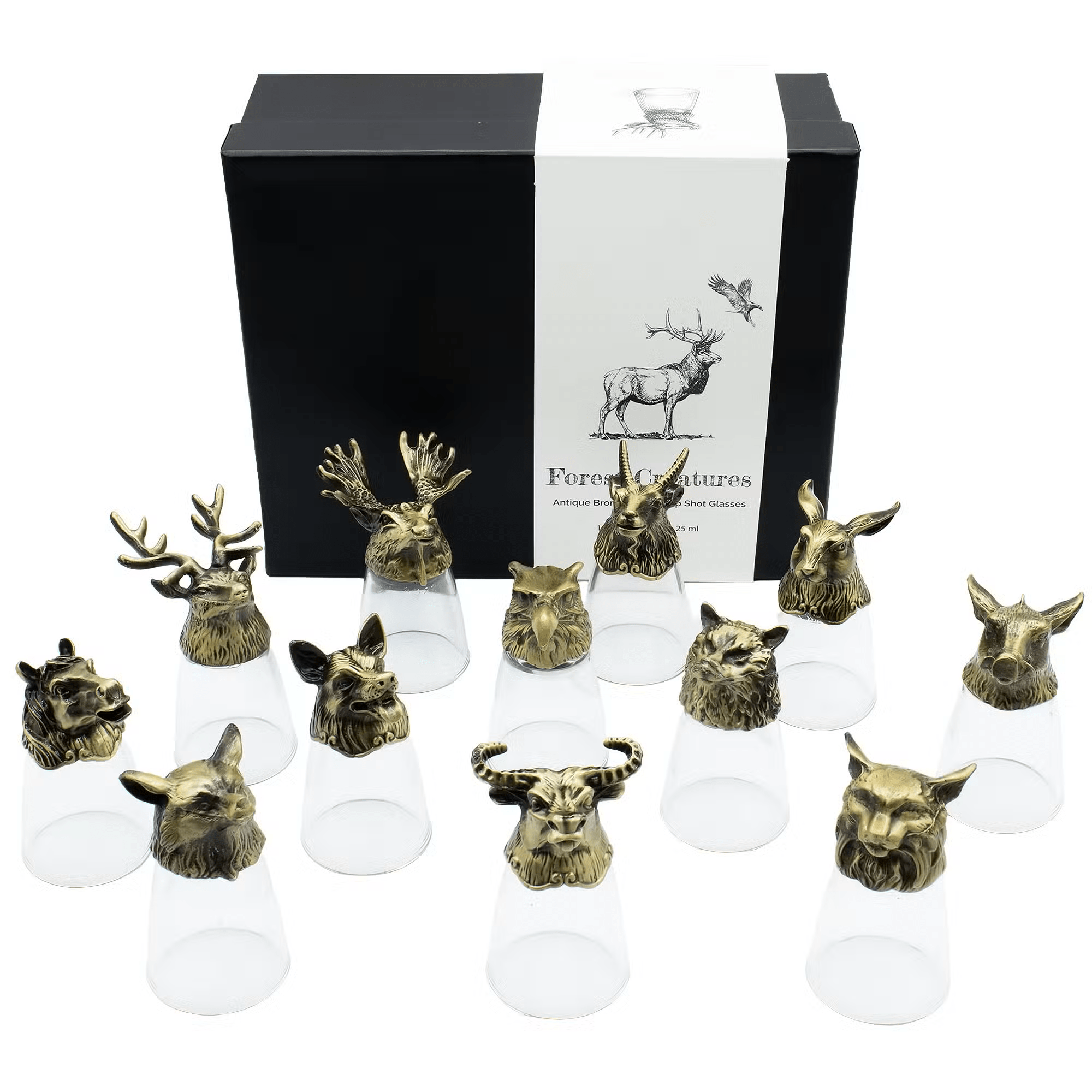 Taurelių rinkinys Miško gyvūnai (25 ml), 12 vnt. forest and misitcal 12 vnt 01