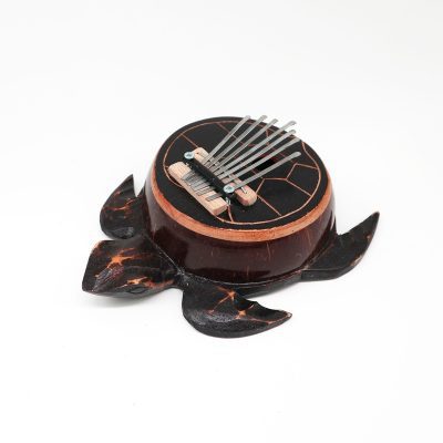 Kalimba „Antique Turtle“ iš kokoso kevalo 17 cm