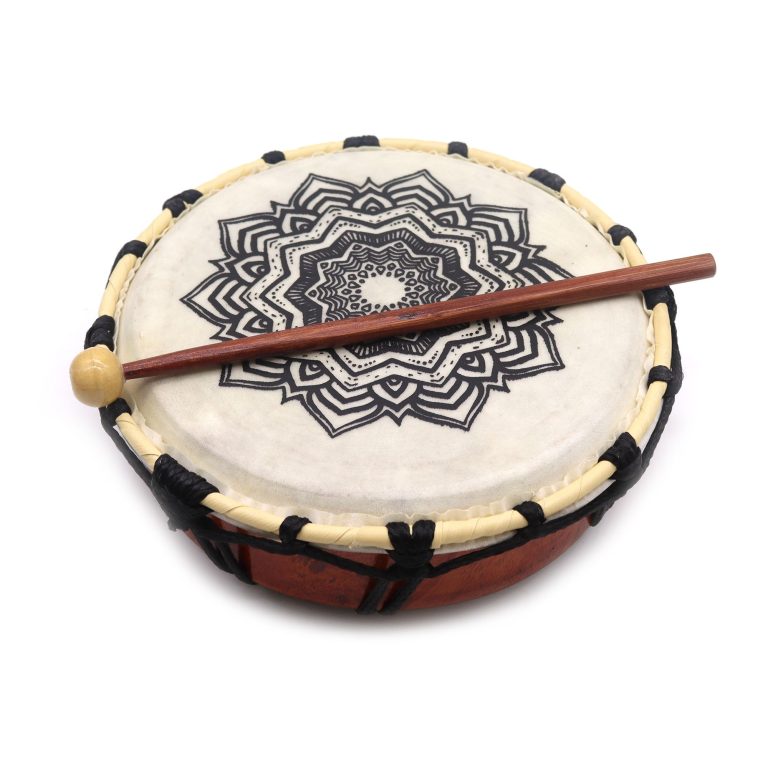 Šamanų būgnas su dviem lazdelėmis Mandala – 20cm
