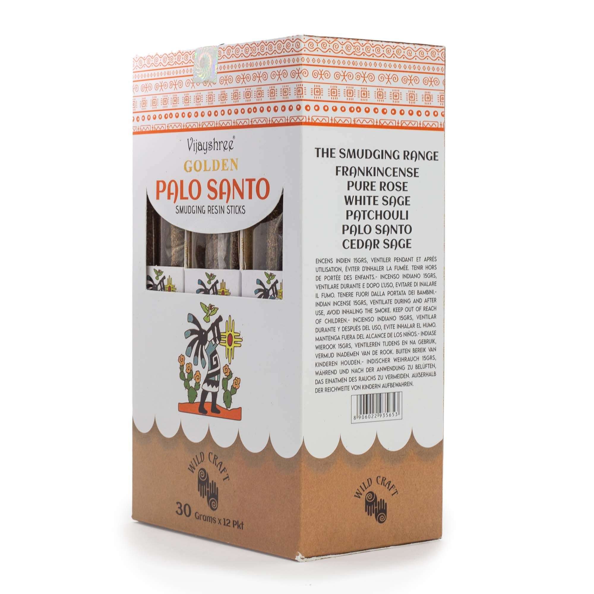 Palo Santo sakų smilkalų lazdelės Golden 30g 6 vnt. Palo Santo sakų smilkalų lazdelės Golden 30g 6 vnt. - Paveikslėlis 6