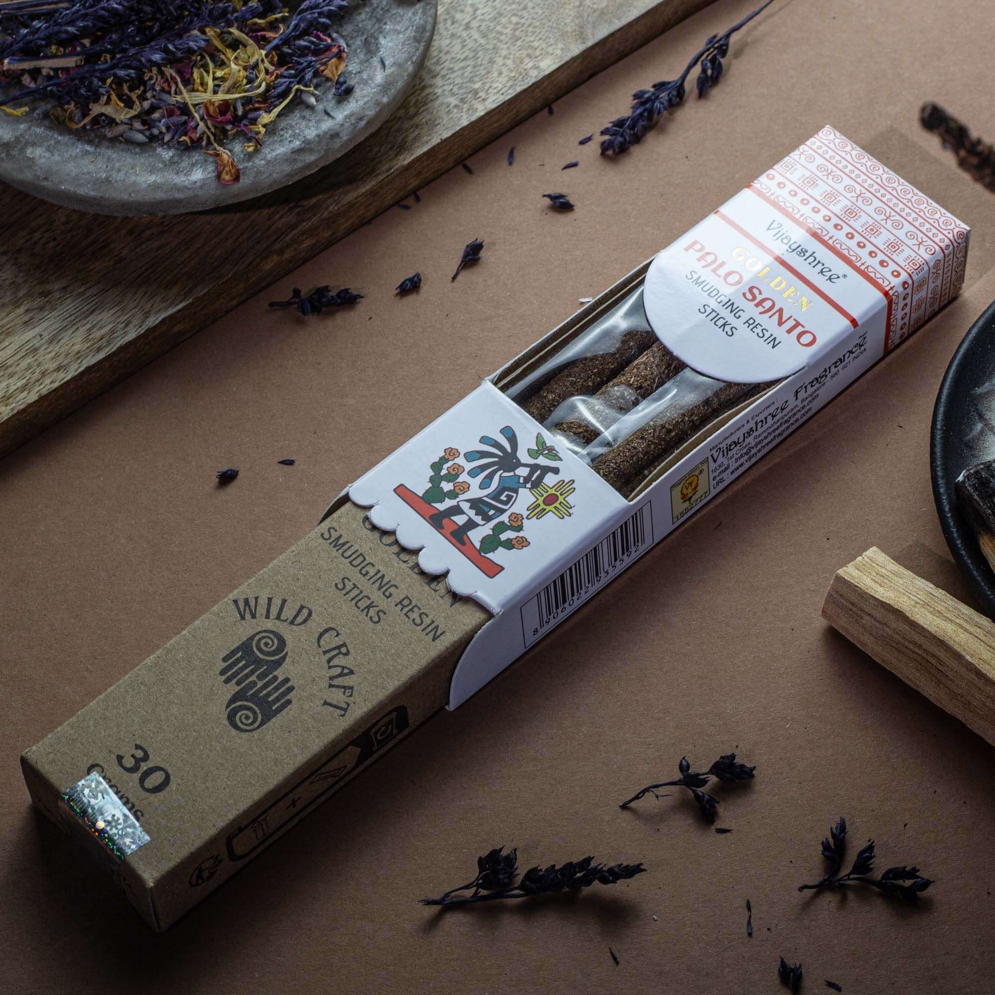 Palo Santo sakų smilkalų lazdelės Golden 30g 6 vnt. Palo Santo sakų smilkalų lazdelės Golden 30g 6 vnt. - Paveikslėlis 7