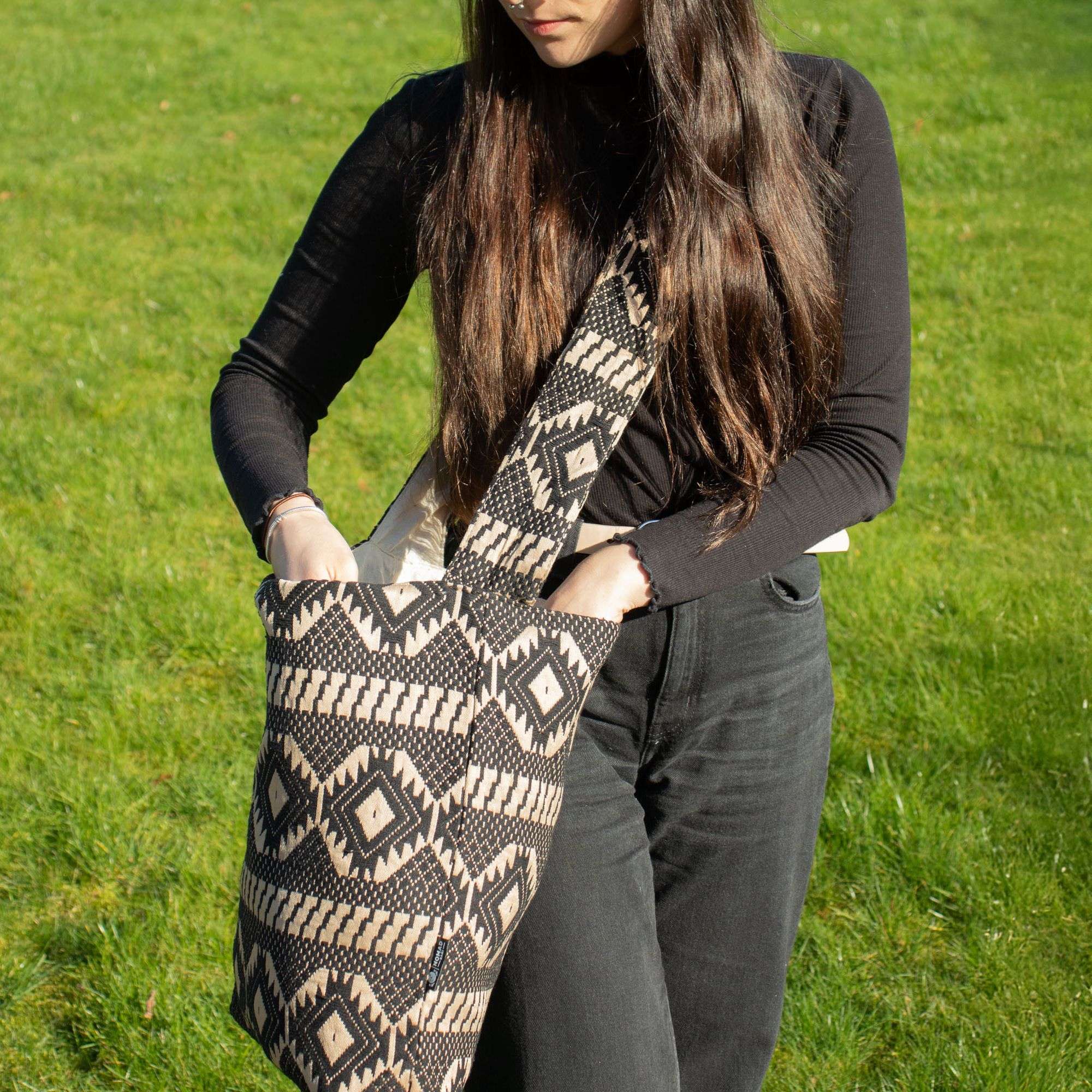 Žakardinė natūralaus audinio rankinė Desert Loom – Nomad Carryall Žakardinė natūralaus audinio rankinė Desert Loom – Nomad Carryall - Paveikslėlis 4