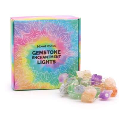 Natūralių akmenų šviečianti girlianda Gemstone Enchantment Lights – akmenų mišinys