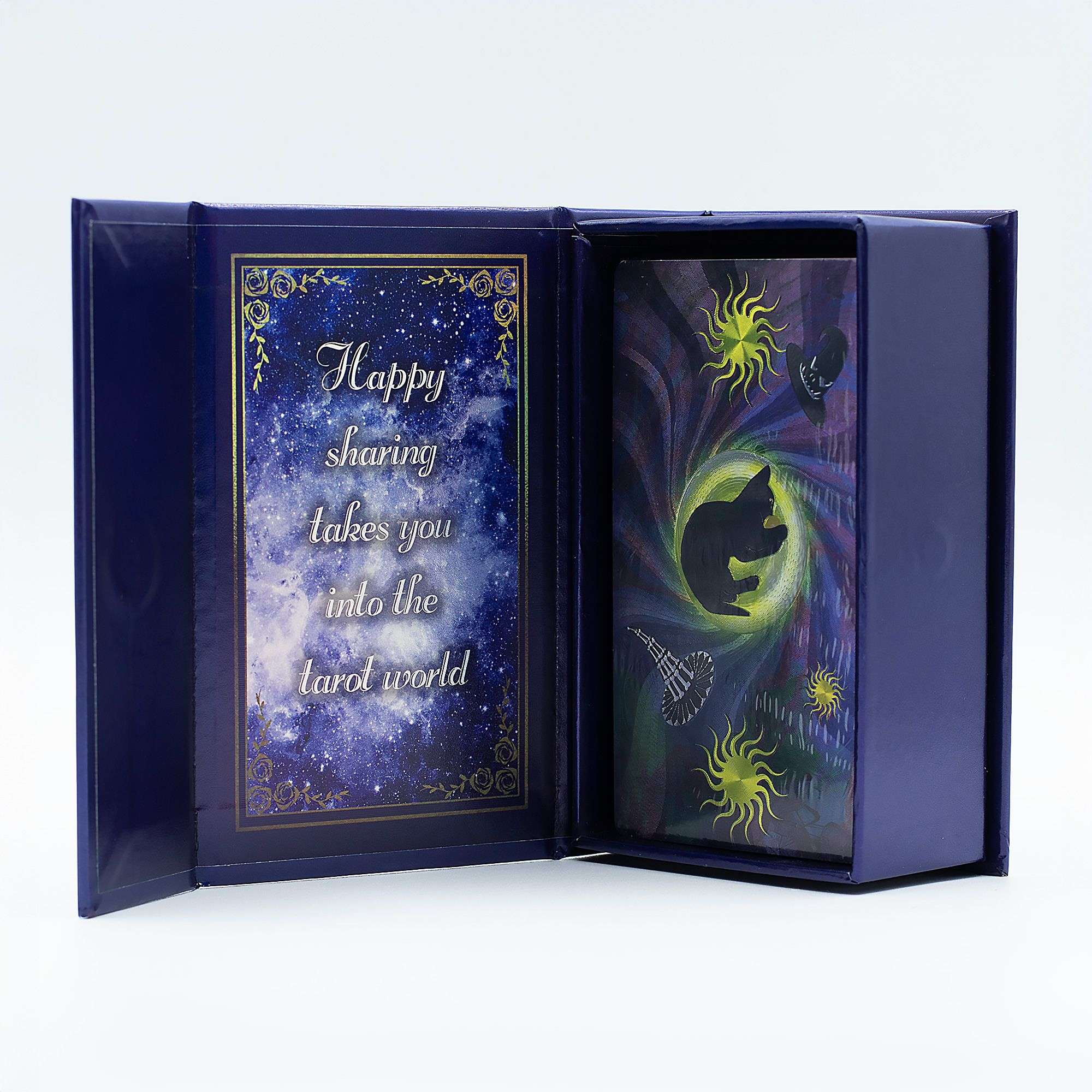 Violetinės folijos Taro kortų rinkinys „Witch Tarot“ su knygele Violetinės folijos Taro kortų rinkinys „Witch Tarot“ su knygele - Paveikslėlis 2