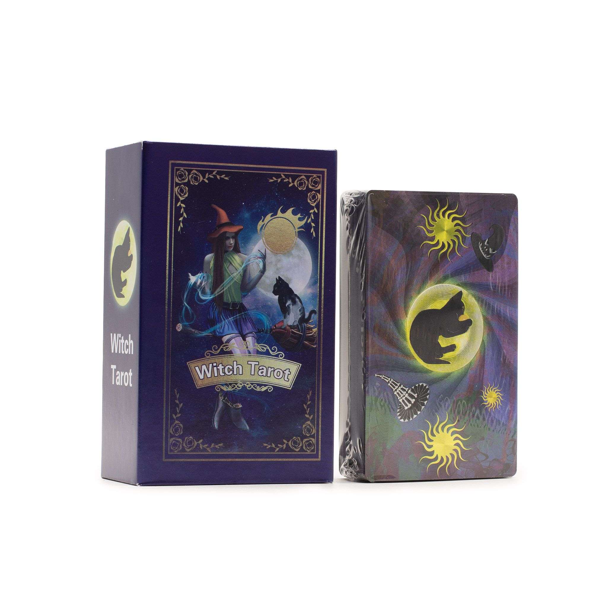 Violetinės folijos Taro kortų rinkinys „Witch Tarot“ su knygele Violetinės folijos Taro kortų rinkinys „Witch Tarot“ su knygele - Paveikslėlis 3