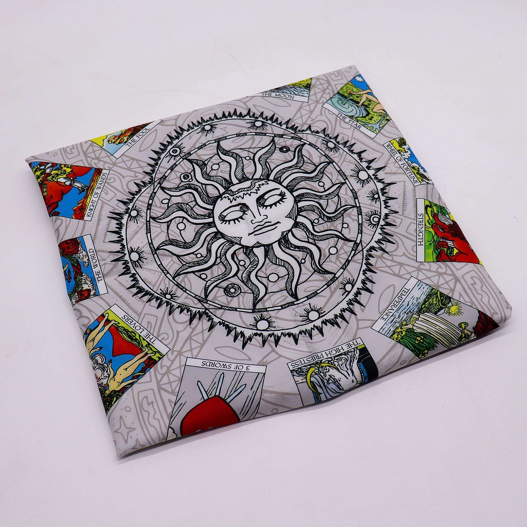 Tarot card deck fabric – "Tree of Life"„ Taro kortų dėliojimo audinys – „Gyvybės medis“ - Image 3